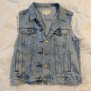 Like new rag & bone denim vest - S